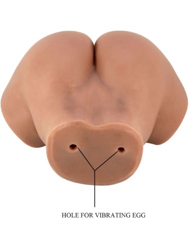 CRAZY BULL - VIBRATORE HAILEY CON VAGINA E ANO REALISTICI MULATTO CONTROLLO REMOTO