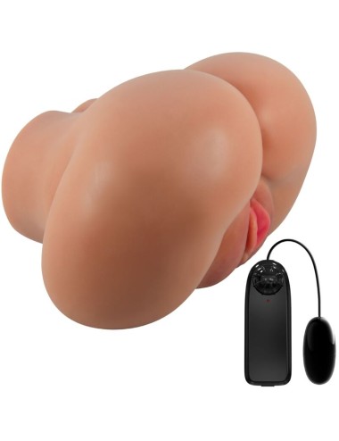 CRAZY BULL - VIBRATORE LUNA CON VAGINA E ANO REALISTICI CONTROLLO DELLA CARNE TELECOMANDO