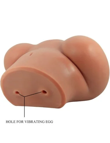 CRAZY BULL - VIBRATORE LUNA CON VAGINA E ANO REALISTICI CONTROLLO DELLA CARNE TELECOMANDO