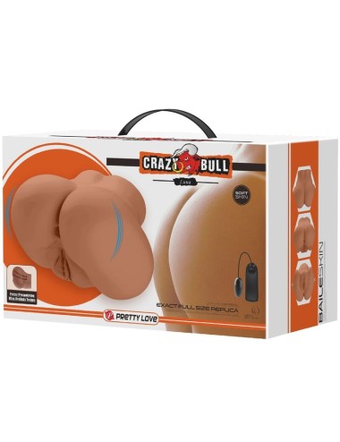 CRAZY BULL - VIBRATORE LUNA CON VAGINA E ANO REALISTICI CONTROLLO DELLA CARNE TELECOMANDO