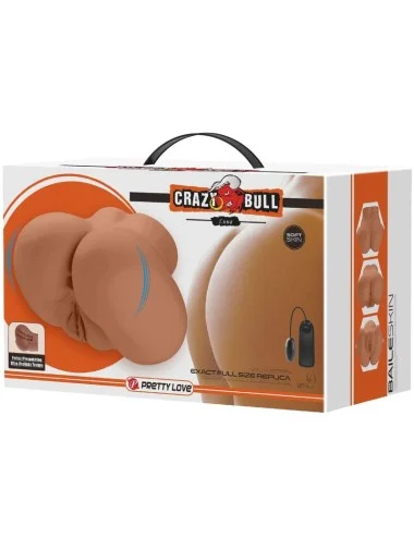 CRAZY BULL - VIBRATORE LUNA CON VAGINA E ANO REALISTICI CONTROLLO DELLA CARNE TELECOMANDO