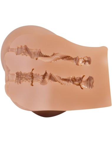 CRAZY BULL - VIBRATORE EMILIA ASS CON VAGINA E ANO REALISTICI CARNE TELECOMANDO