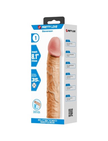 PRETTY LOVE - STEVENSON GUAINA PER PENE CON ESTENSIONE DA 7,6 CM FLESH