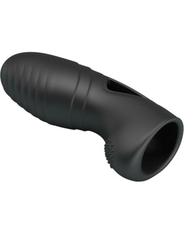 PRETTY LOVE - VIBRATORE DA DITO IN SILICONE ALAN NERO