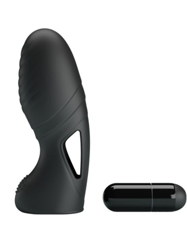 PRETTY LOVE - VIBRATORE DA DITO IN SILICONE ALAN NERO