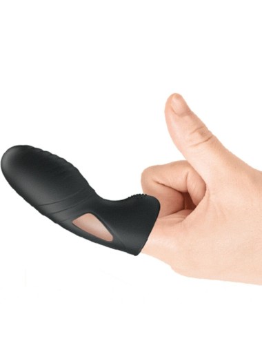 PRETTY LOVE - VIBRATORE DA DITO IN SILICONE ALAN NERO