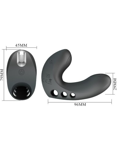 PRETTY LOVE - VIBRATORE DA DITA CAMELIA 7 VIBRAZIONI NERO