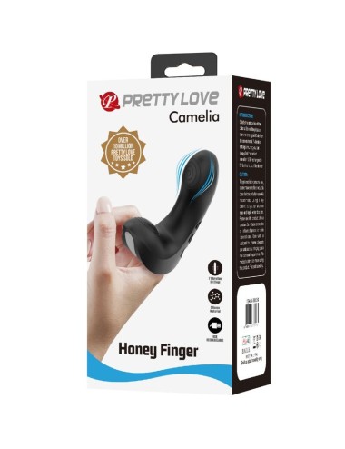 PRETTY LOVE - VIBRATORE DA DITA CAMELIA 7 VIBRAZIONI NERO