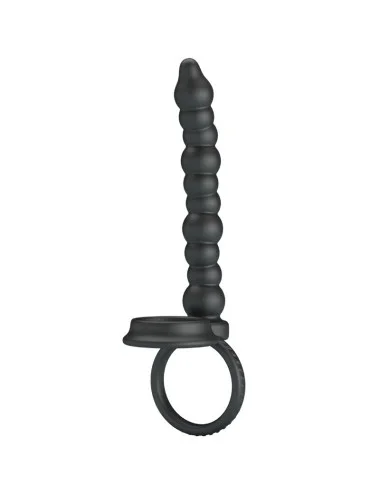 PRETTY LOVE - DILLION ANELLO PER IL PENE A DOPPIA PENETRAZIONE NERO