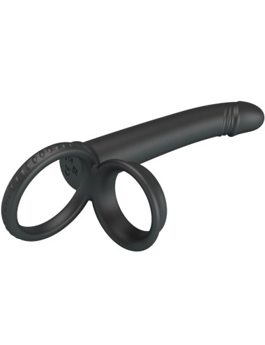 PRETTY LOVE - DILLION DOPPIA PENETRAZIONE DOPPIO ANELLO PER IL PENE NERO