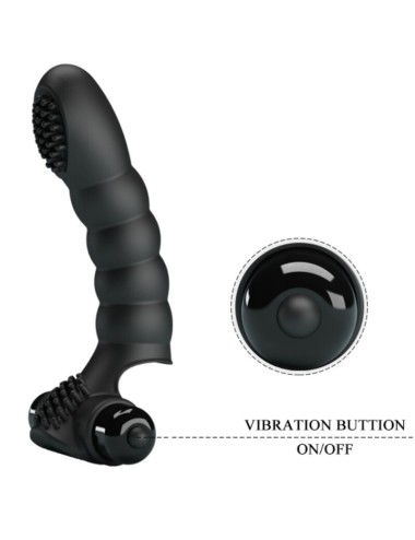 PRETTY LOVE - VIBRATORE DA DITA ALEXANDER 10 VIBRAZIONI NERO