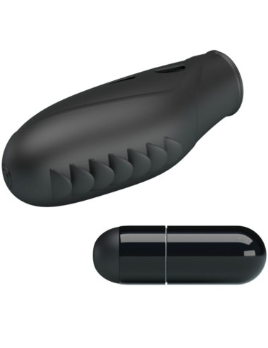 PRETTY LOVE - VIBRATORE DA DITO IN SILICONE GILO NERO