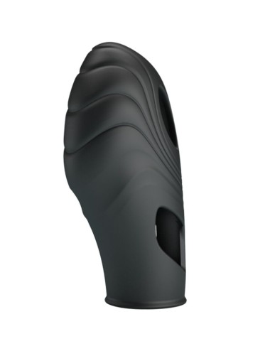 PRETTY LOVE - VIBRATORE DA DITA IN SILICONE LICH NERO