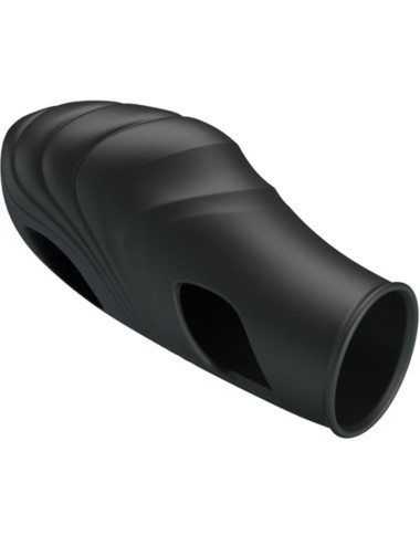 PRETTY LOVE - VIBRATORE DA DITA IN SILICONE LICH NERO