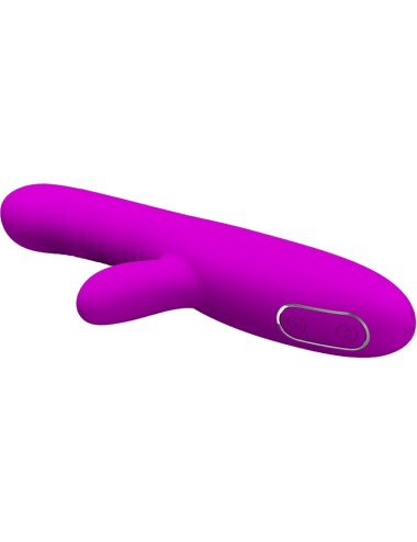 PRETTY LOVE - ANGELIQUE VIBRATORE MULTIFUNZIONE + STIMOLATORE CLITORIDE VIOLA
