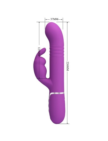 PRETTY LOVE - COALE 4 IN 1 MULTIFUNZIONE VIBRATORE CONIGLIO VIOLA