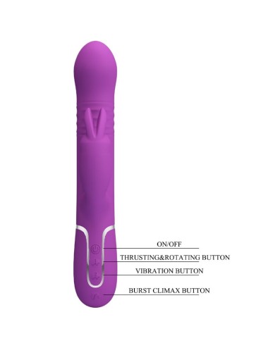 PRETTY LOVE - COALE 4 IN 1 MULTIFUNZIONE VIBRATORE CONIGLIO VIOLA