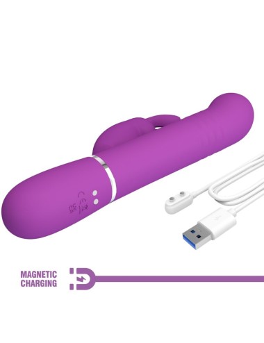 PRETTY LOVE - COALE 4 IN 1 MULTIFUNZIONE VIBRATORE CONIGLIO VIOLA