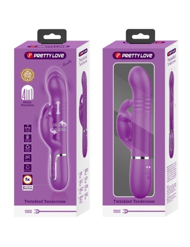 PRETTY LOVE - COALE 4 IN 1 MULTIFUNZIONE VIBRATORE CONIGLIO VIOLA