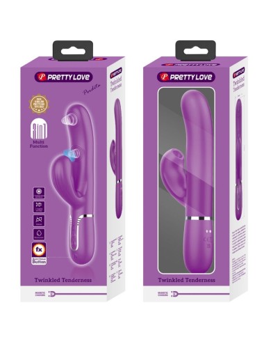 PRETTY LOVE - PERLITA 3 IN 1 VIBRATORE MULTIFUNZIONE CONIGLIO VIOLA