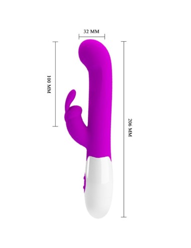 PRETTY LOVE - VIBRATORE CENTAUR CONIGLIO 30 MODALITÀ DI VIBRAZIONE VIOLA