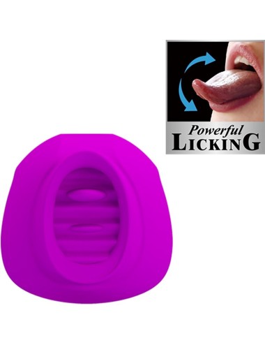 PRETTY LOVE - ESTELLE STIMOLATORE PER CLITORIDE LINGUA 12 VIBRAZIONI VIOLA