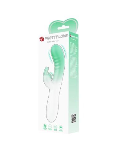 PRETTY LOVE - VIBRATORE CONIGLIO CERBERUS 3O VIBRAZIONI VERDE