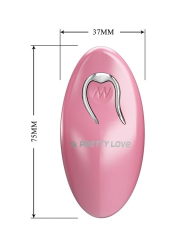 PRETTY LOVE - MORSETTI PER CAPEZZOLI CAILEY 10 VIBRAZIONI TELECOMANDO ROSA