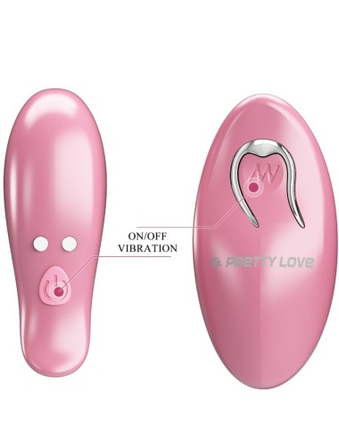 PRETTY LOVE - MORSETTI PER CAPEZZOLI CAILEY 10 VIBRAZIONI TELECOMANDO ROSA