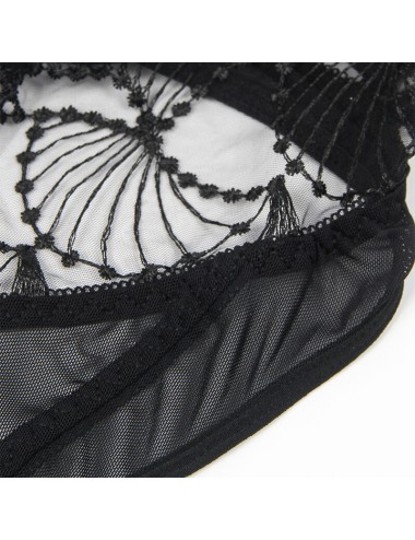 SUBBLIME - 955229 BODY TRASPARENTE CON PIZZO CAVATO NERO L/XL