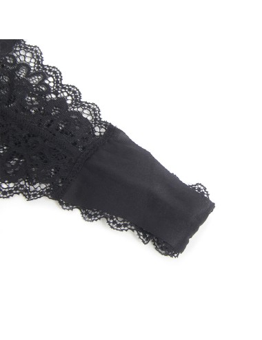 SUBBLIME - 955458 BODY IN PELLE NERA CON ZIP S/M