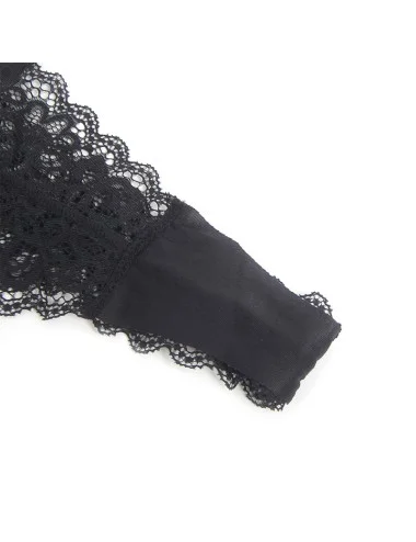 SUBBLIME - 955465 CORPO IN PELLE NERA CON CERNIERA L/XL