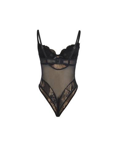 SUBBLIME - 955618 BODY IN PIZZO CON CHIUSURA INFERIORE NERO S/M