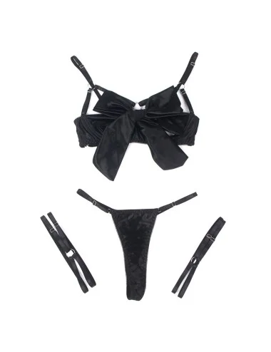 SUBBLIME - 955199 COMPLETO REGGISENO CON FIOCCO NERO REGOLABILE S/M