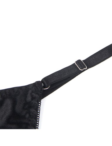 SUBBLIME - 955205 COMPLETO REGGISENO CON FIOCCO NERO REGOLABILE L/XL