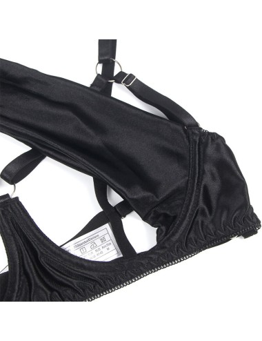 SUBBLIME - 955205 COMPLETO REGGISENO CON FIOCCO NERO REGOLABILE L/XL