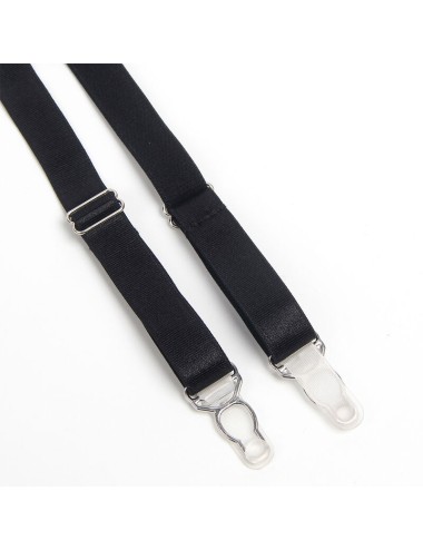 SUBBLIME - 955243 REGGISENO BONDAGE NERO CON GIARRETTIERA L/XL