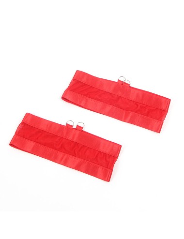 SUBBLIME - 955267 REGGISENO BONDAGE ROSSO CON GIARRETTIERA L/XL