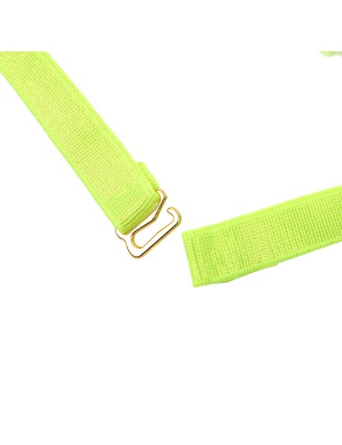 SUBBLIME - 955274 COMPLETO REGGISENO CON COLLANA E DETTAGLI GAMBA VERDE FLUORESCENTE S/M