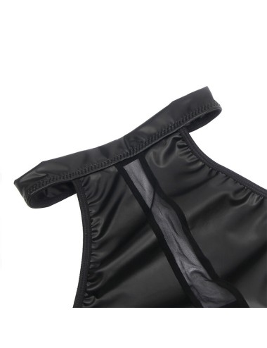SUBBLIME - 955489 ABITO CON SCOLLO ALTO E TRASPARENZE NERO L/XL