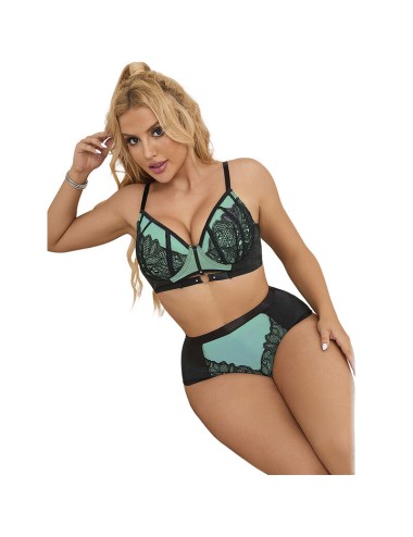 SUBBLIME - 955564 REGGISENO IN VERNICE VERDE CON CERNIERA IN RETE L/XL