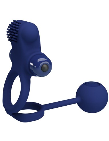 PRETTY LOVE - REMINGTON DOPPIO ANELLO VIBRANTE CON SPINA BLU