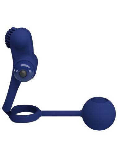 PRETTY LOVE - REMINGTON DOPPIO ANELLO VIBRANTE CON SPINA BLU