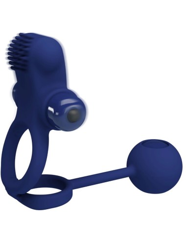 PRETTY LOVE - REMINGTON DOPPIO ANELLO VIBRANTE CON SPINA BLU
