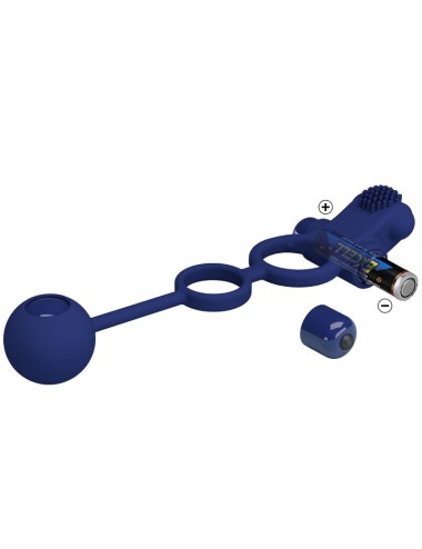 PRETTY LOVE - REMINGTON DOPPIO ANELLO VIBRANTE CON SPINA BLU