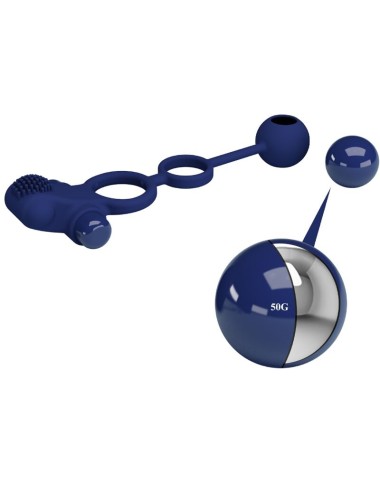 PRETTY LOVE - REMINGTON DOPPIO ANELLO VIBRANTE CON SPINA BLU