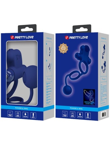 PRETTY LOVE - REMINGTON DOPPIO ANELLO VIBRANTE CON SPINA BLU