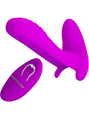 PRETTY LOVE - MASSAGGIATORE E VIBRATORE 12 VIBRAZIONI TELECOMANDO VIOLA