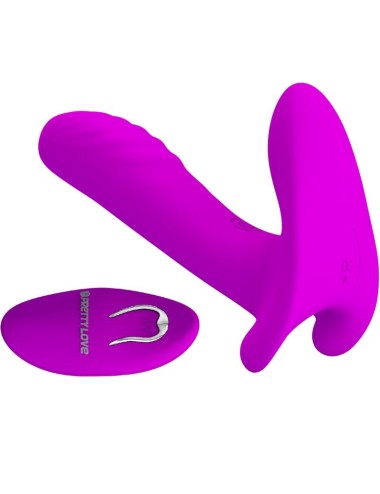 PRETTY LOVE - MASSAGGIATORE E VIBRATORE 12 VIBRAZIONI TELECOMANDO VIOLA