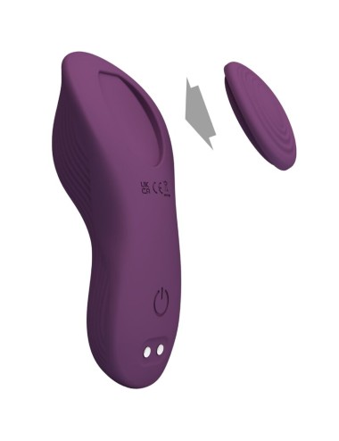 PRETTY LOVE - MANE LAY ON CLITORIDE MASSAGGIATORE 10 VIBRAZIONI TELECOMANDO VIOLA